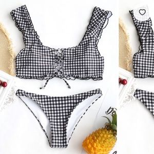 Gingham Bikini Set